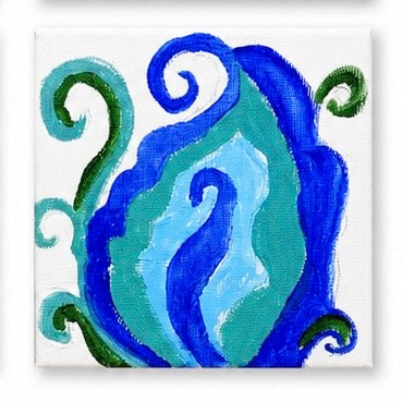 Original artwork, Dumaguete City, Negros Oriental, Philippines, Filipino artist, Enrique Macias, acrylic on canvas, mini artwork collection, authentic art, colorful wall decor, creative gift, nature-inspired art, Pinspired Art Gallery, MICRA Art Show, vibrant colors, ocean waves, sun, spiral patterns, geometric shapes, tropical landscape, blue, green, orange, pink, and yellow artwork.