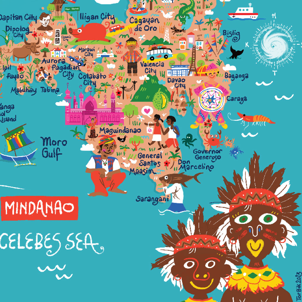 Fun Map of the Philippines Limited Edition 2023 Poster by Victor Canta ...