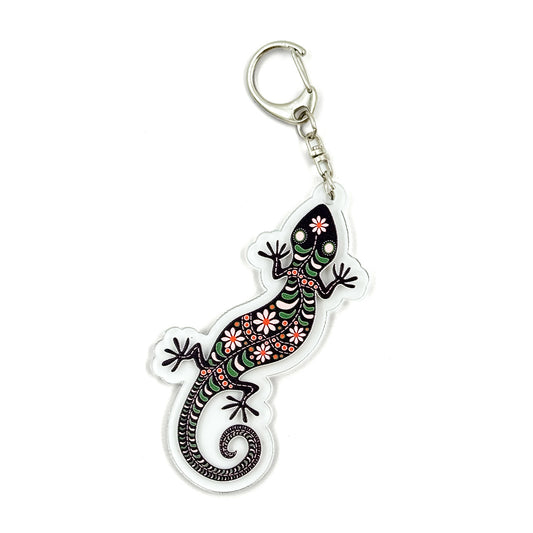 Gecko Acrylic Keychain by Wildflower Studio