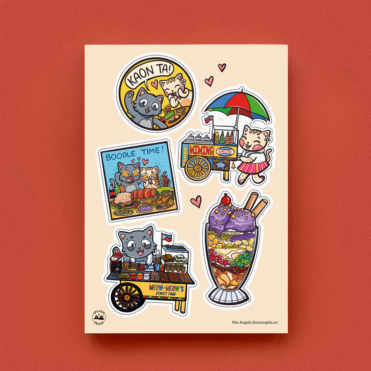 Gentle People Dumaguete City artist art craft book stickers sticker cute creative gift souvenir solution travel tourism Belfry tricycle Cil Flores sticker page journal journaling scrapbooking hobby art collector Dumaguete city exhibition Mia Angela