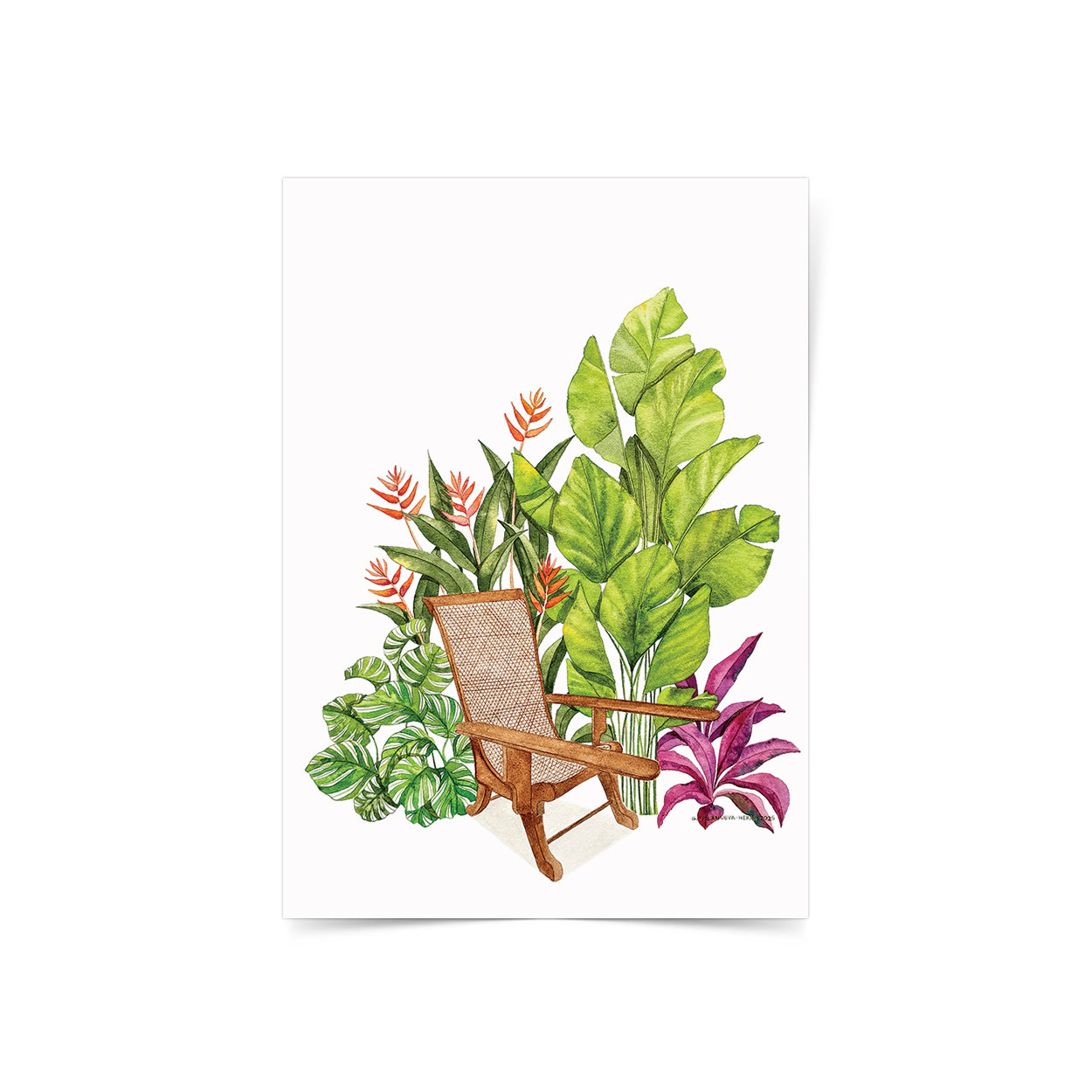 Gretchen Nadine Villanueva-Heras, GretchensWater, Dumaguete city, Bais, artist, Filipino, watercolor, palms, natural art, nature, tropical, Tropical State of Mind, Pinspired Art Souvenirs, Bais City, decor, wall decor, alm leafs, frame, limited,  gift idea