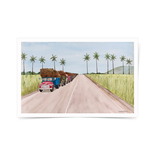 Gretchen Nadine Villanueva-Heras, GretchensWater, Dumaguete city, Bais, artist, Filipino, watercolor, palms, natural art, nature, tropical, Tropical State of Mind, Pinspired Art Souvenirs, Bais City, decor, wall decor, alm leafs, frame, limited,  gift idea