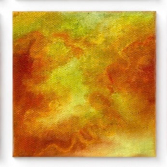 Original artwork by Skye Benito featuring expressive eyes and dreamy skies, vibrant colors, soft textures, colorful contemporary art, mixed media canvas, Filipino artist, emotional artwork, abstract textures, pink, blue, purple, green, gold, and orange tones, wall decor, Harmony in Hues.