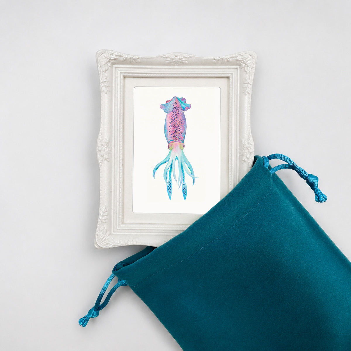 The Majestic Squid Limited Edition Fridge Magnet by Gretchen Villanueva-Heras
