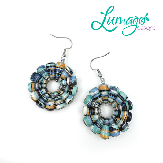 Round Julia Earrings by Lumago Designs