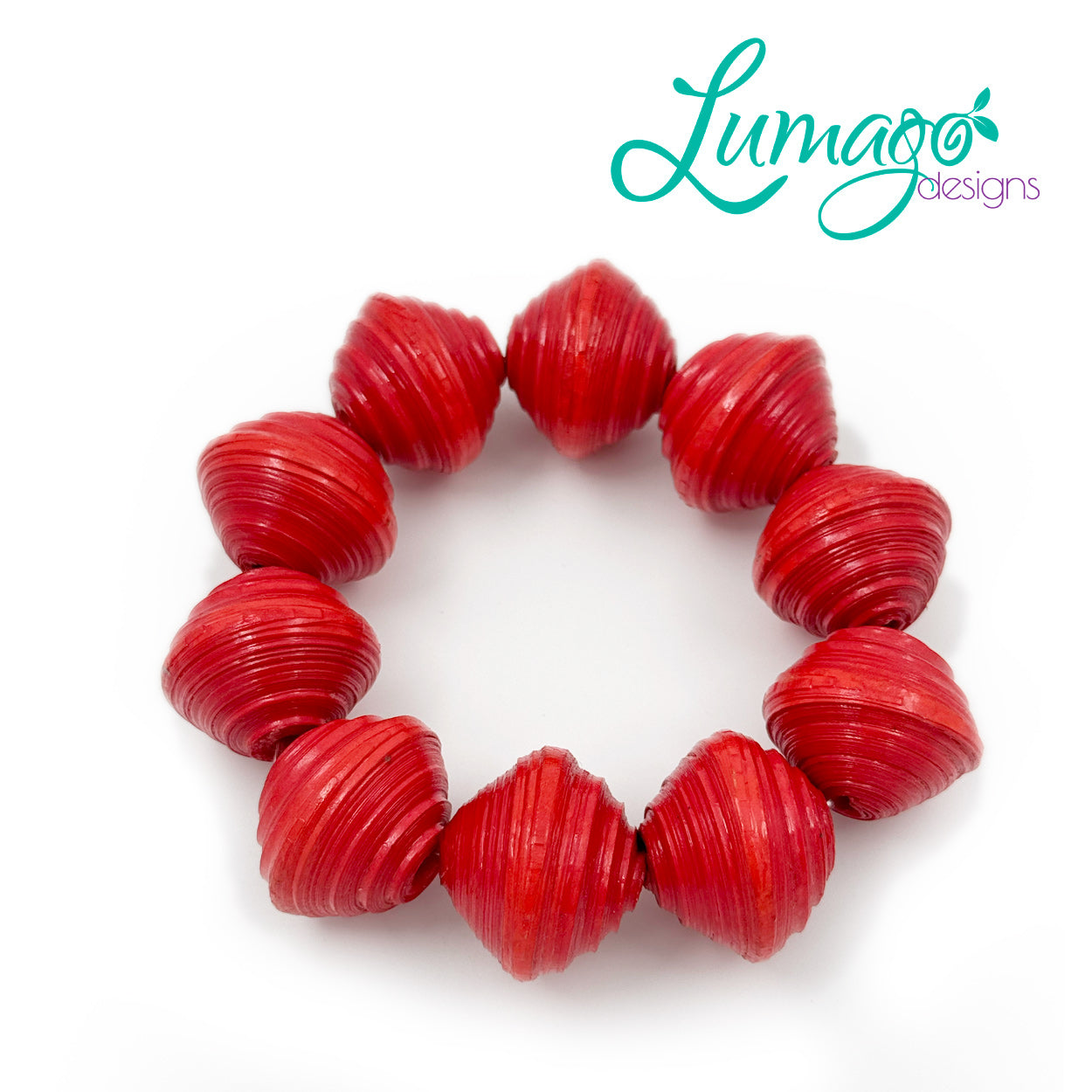 Lumago Designs, Ethical Jewellery, Sustainable, recycled, recycling paper, paper beads, craftsmanship, Filipino woman, art, artist, jewellery, bracelet, bead, tribal