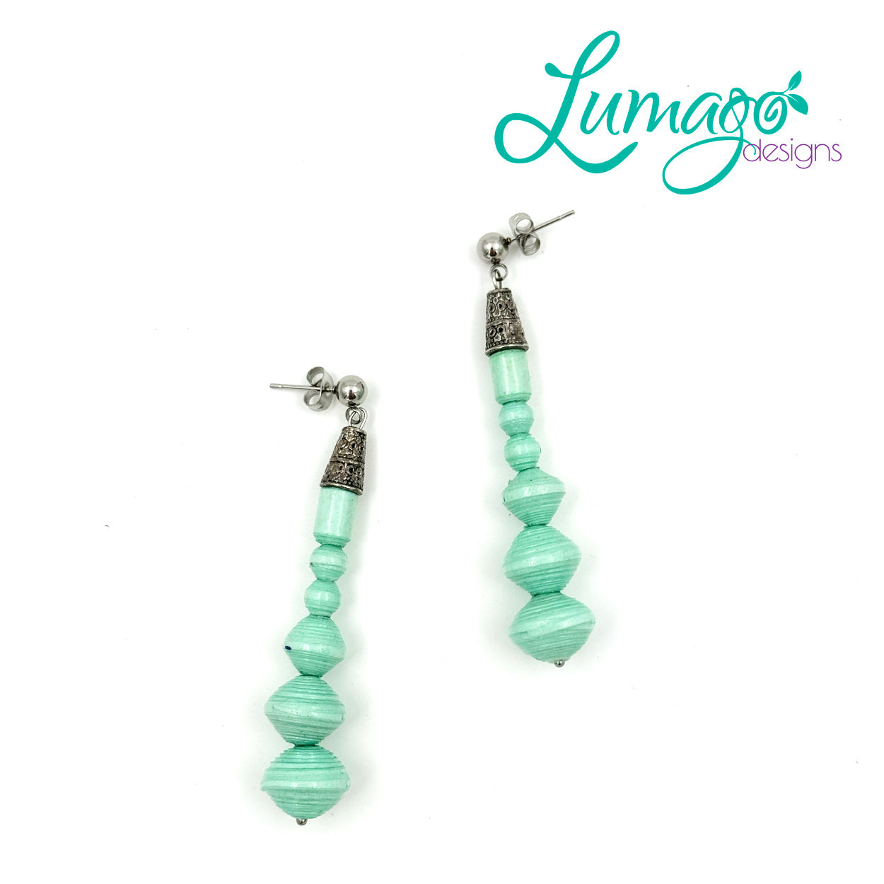 Rose Drop Earrings by Lumago Designs