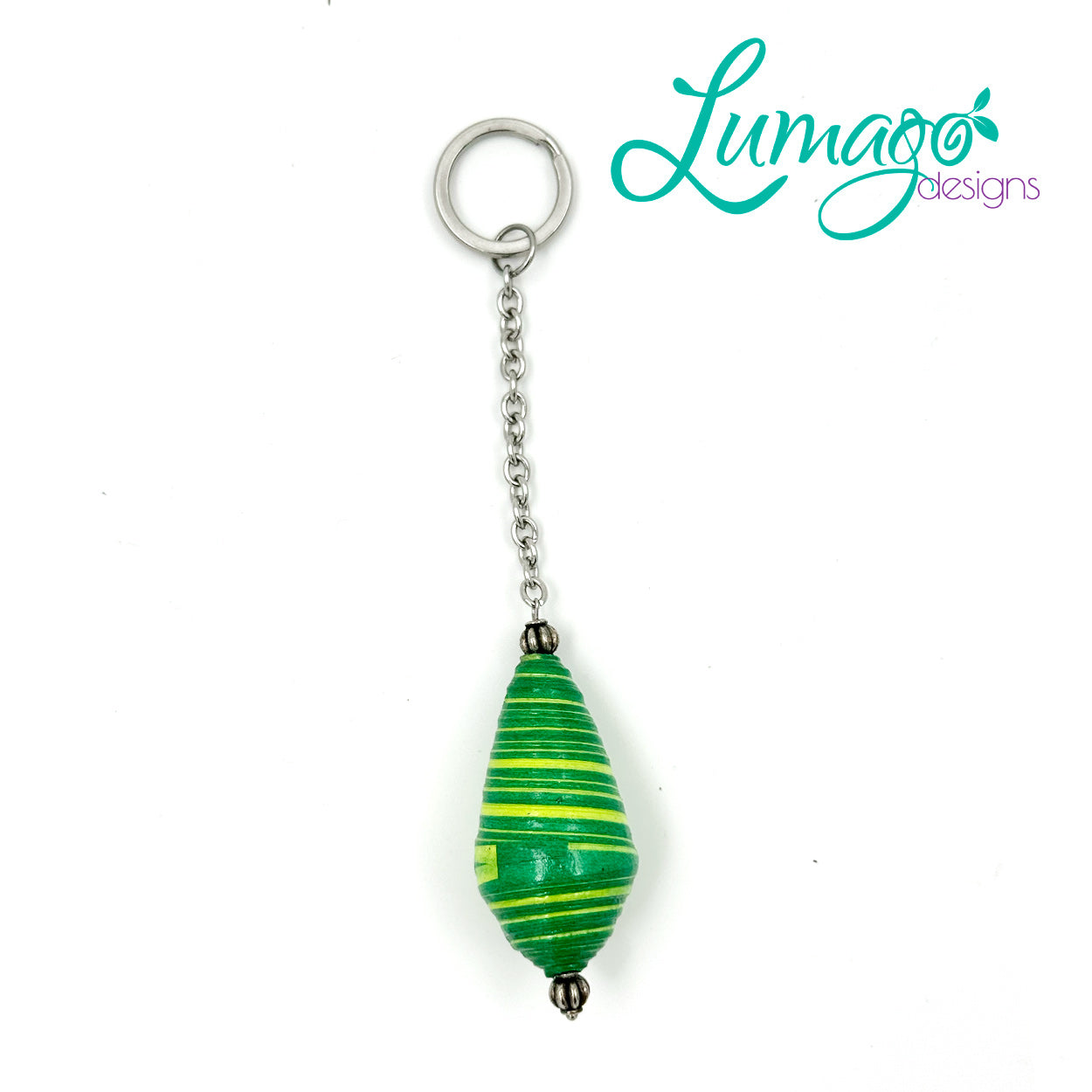 Lumago Designs, Ethical Jewellery, Sustainable, Fish, recycled, recycling paper, paper beads, craftsmanship, Filipino woman, art, artist, jewellery, keychain, bead