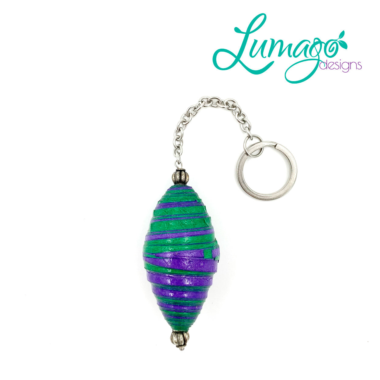 Lumago Designs, Ethical Jewellery, Sustainable, Fish, recycled, recycling paper, paper beads, craftsmanship, Filipino woman, art, artist, jewellery, keychain, bead