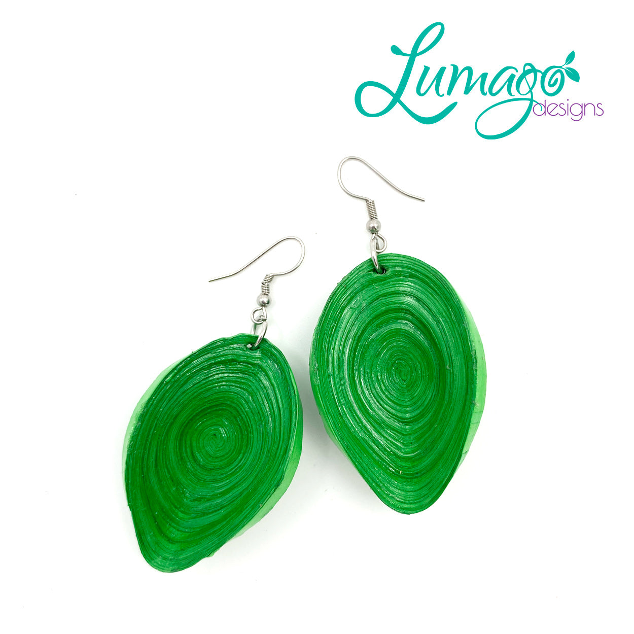 Leaf Earrings by Lumago Design