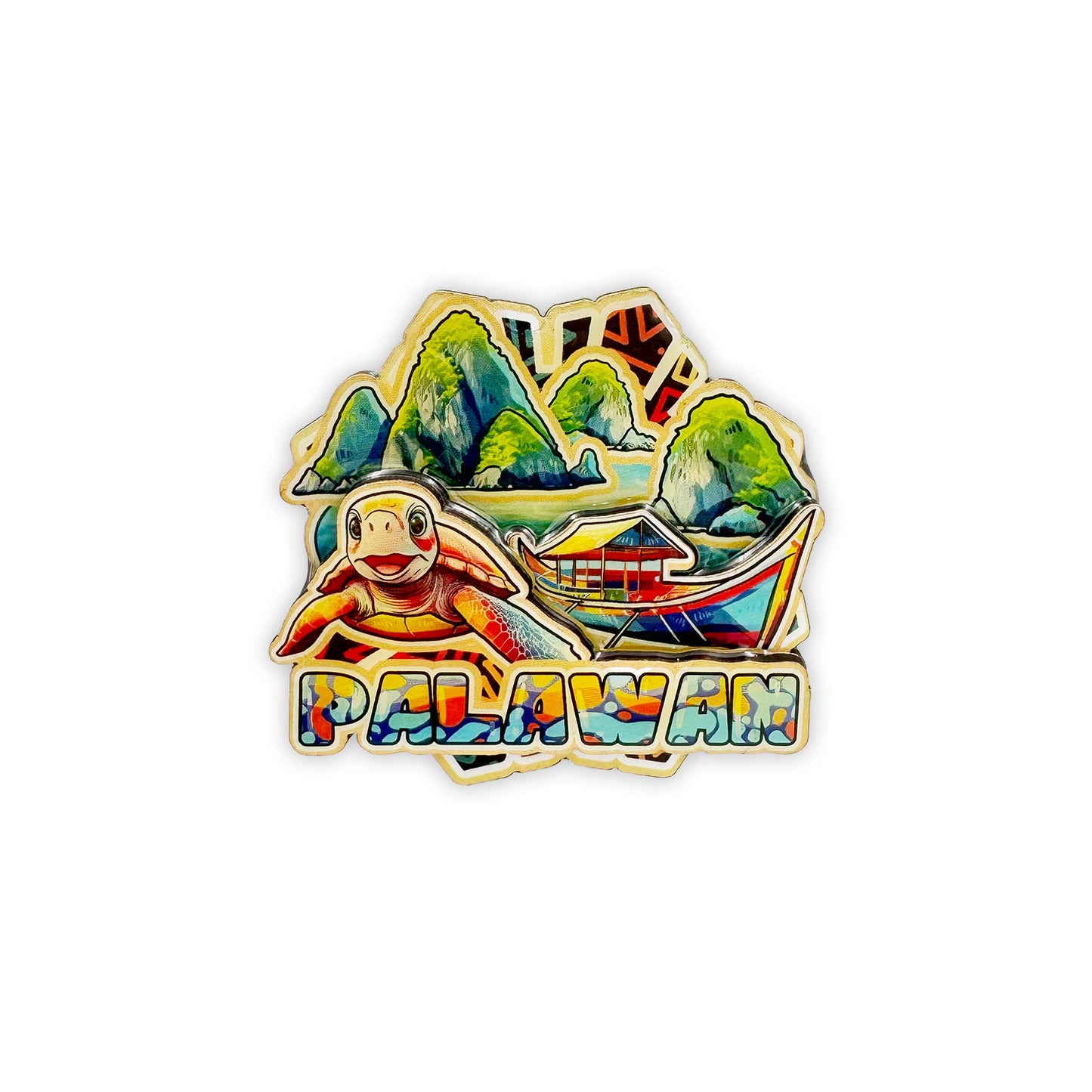 souvenir, Filipino, tourist, El Nido, Banka, Sea turtle, collectible, gift, travel, Philippines, gift idea, cute, colorful, island, bamboo