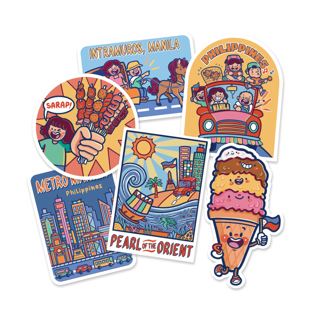 Pearl of the Orient Waterproof Sticker Pack Of 6