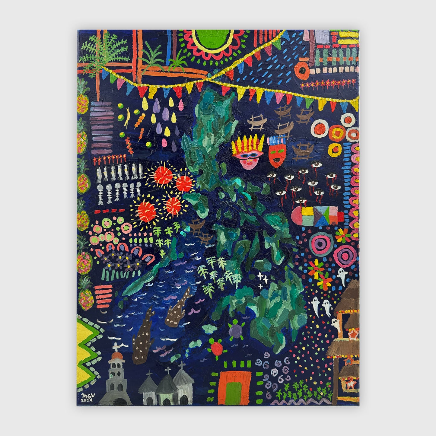 Dumaguete, Pinspired Art Souvenirs, art exhibition, exhibit, PH My MAP, PH Map, Map of the Philippines, creative map, Philippine sea, wall decor, decoration, canvas, oil, archipelago, Filipino, art scene, Filipino artist, Pinspired Art Gallery, collector, buy artwork