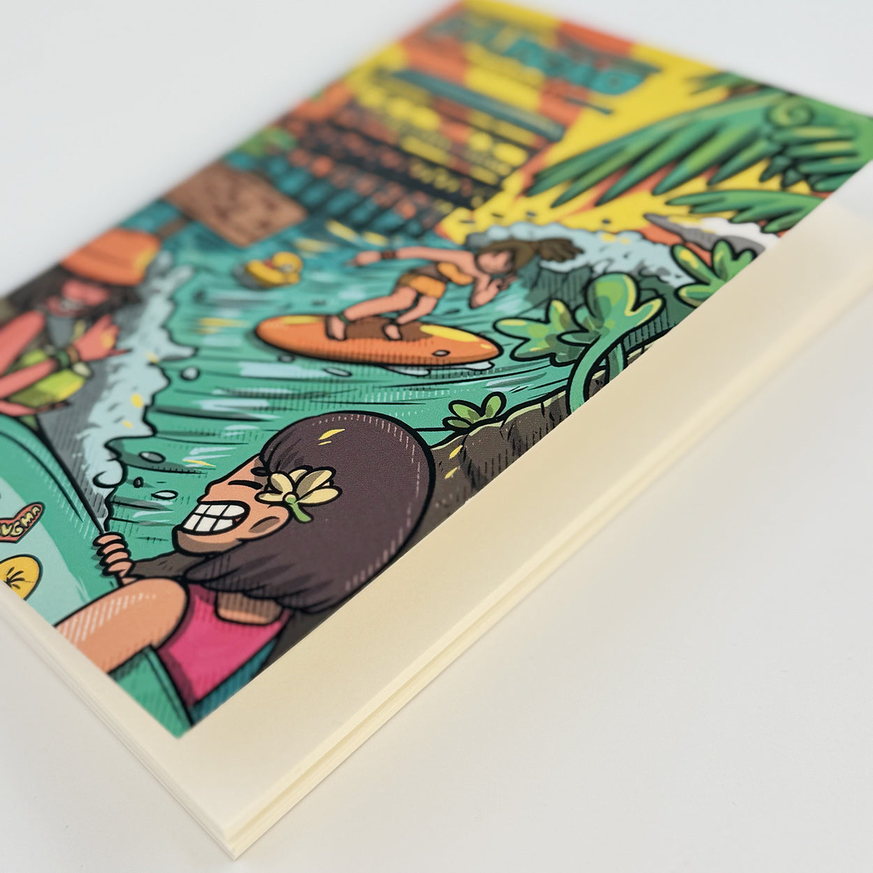 Siargao, surfing, surf, Cloud 9, trip, adventure, tourist, note pad, cute character, illustrator, art, Filipino artist, artistic, vibrant, souvenir, Pinspired Art Souvenirs, Dumaguete city, Surigao del Norte, Philippines, islands, island vibes, tropical