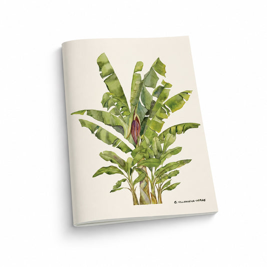 watercolor, illustration, Gretchen Villanueva-Heras, banana tree, tropical, green, art, Dumaguete, local, Philippines, beautiful, tourist, souvenir, Filipino, Bais, Negros Oriental, artistic