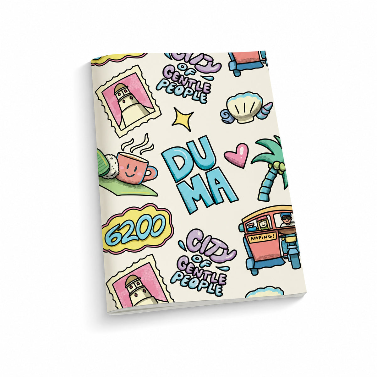 cute, pattern, graffiti, Moshi Dokyo, Dumaguete art scene, Pinspired Art Gallery, Unesco Literature City, Postage stamp, tropical, vibes, funny, souvenir, small, tourist, Philippines, Filipino, PH, I love Philippines