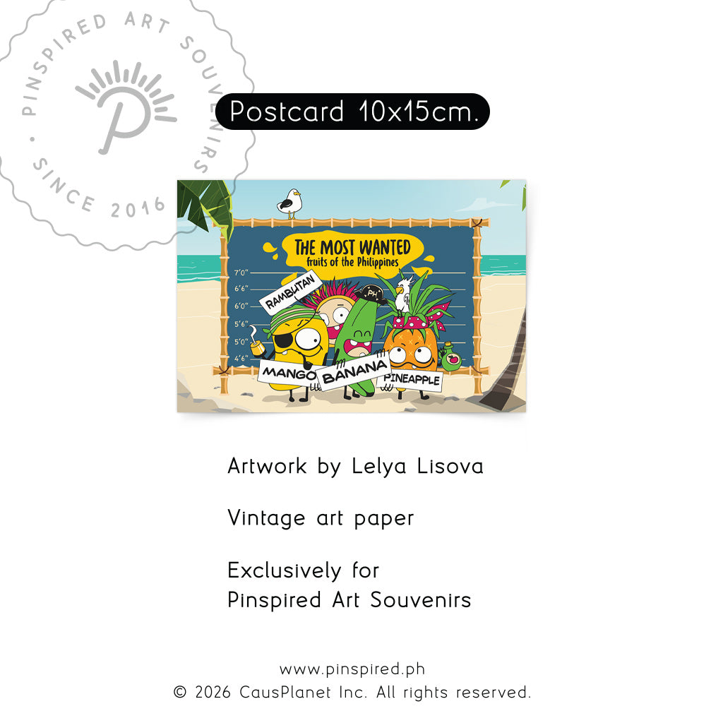 rambutan, banana, pineapple, pinya, mango, mangga, Philippines, Filipino, Pinoy, card, postcrossing, post, PHL, beach vibes, tourist, kids, fun