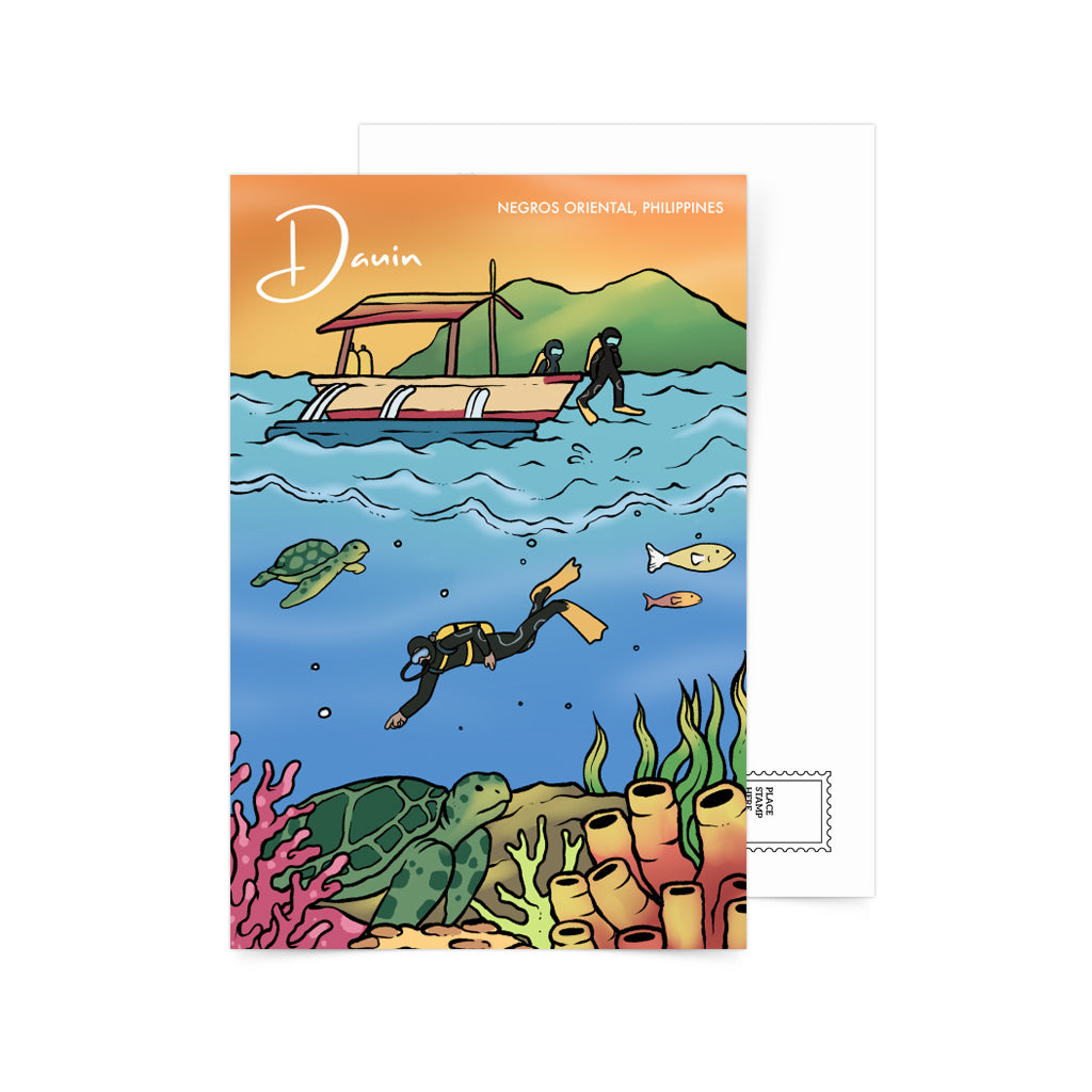 Dauin Laid-Back Vibes Postcard by Cil Flores