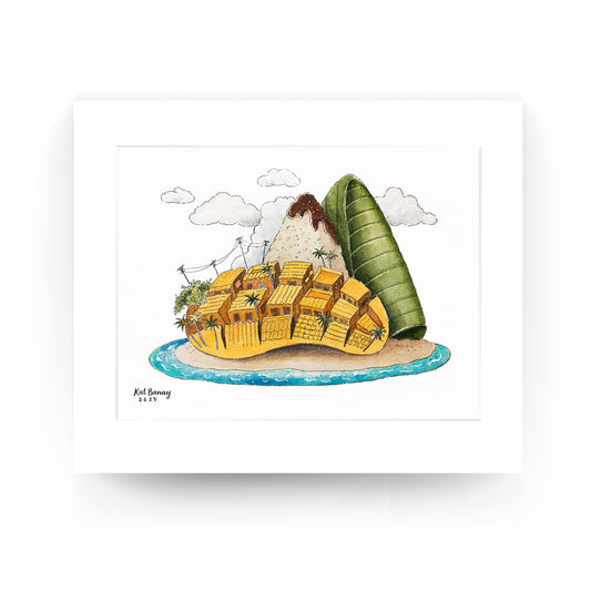 mango, watercolor, art, artistic, Kat Banay, Dumaguete city, Negros Oriental, food scene, fruit, nature, cute, decor, decoration, wall, office, tourist, spot, resort, home, airbnb, limited edition, palms, tropical, beach, native home, Art Gallery by Pinspired, Pinspired Art Souvenirs, Negros Oriental, Filipino, Philippines
