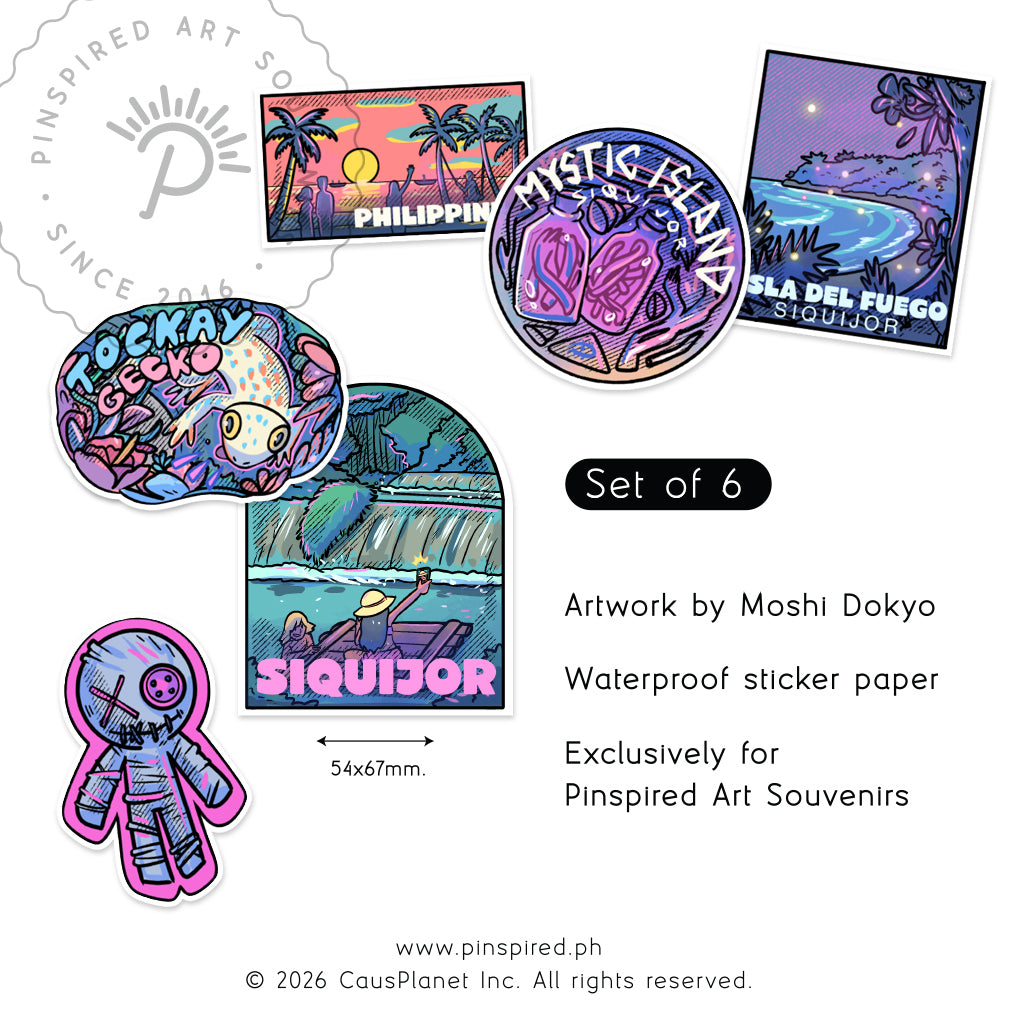 Mystic Island, Dive, Diving, Tokay Gecko, Paradise, Cambugahay waterfalls, Filipino, cute, illustration, art, artsy, souvenir, Beach vibes, Islands, island vibes, stick, sticker pack, creative, gift, gift idea, Philippines, voodoo, waterproof, colorful, unique, handcrafted, mystical souvenir, folklore, witchcraft, healing traditions, Isla del Fuego, Negros Oriental