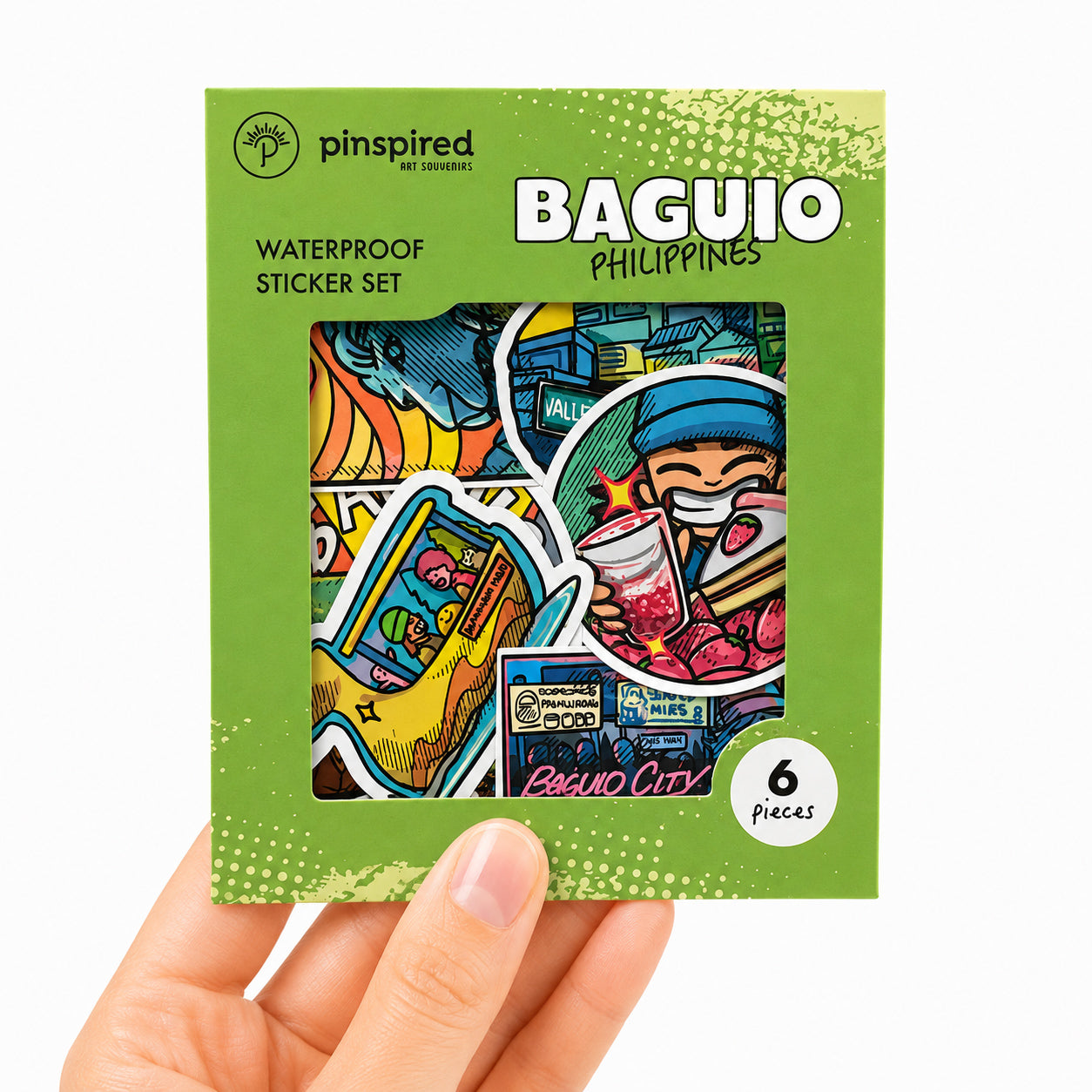 Baguio City, Strawberry, Valley of Colors, Summer Capital, Lion's Head, Filipino, cute, illustration, art, artsy, souvenir, Islands, island vibes, stick, sticker pack, creative, gift, gift idea, Philippines, waterproof, colorful, unique, Luzon, Southern Luzon, tourist, touristic, pack, set