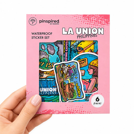 Surf, Surfing, Surfing Capital of Northern Luzon, North, Cabongaoan Beach, Immuki Is, Filipino, cute, illustration, art, artsy, souvenir, Islands, island vibes, stick, sticker pack, creative, gift, gift idea, Philippines, waterproof, colorful, Luzon, Southern Luzon, tourist, touristic, Halo Halo