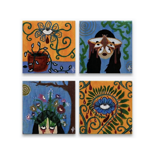 Original artwork, Dumaguete City, Negros Oriental, Philippines, Filipino artist, acrylic, canvas, mini artwork, authentic, wall decor, gift, surrealist style, nature art, creative, tourist, Pinspired Art Gallery, MICRA Art Show