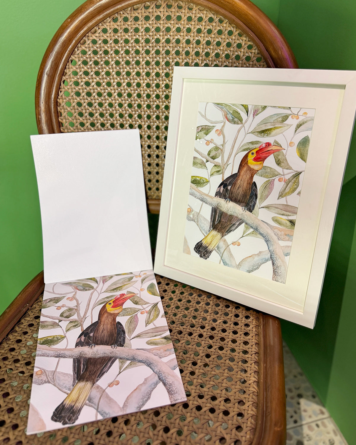 Gretchen Nadine Villanueva-Heras, GretchensWater, Dumaguete city, Bais, artist, Filipino, watercolor, palms, natural art, nature, tropical, Tropical State of Mind, Pinspired Art Souvenirs, Bais City, decor, wall decor, alm leafs, frame, limited,  gift idea, Pinspired Art Gallery