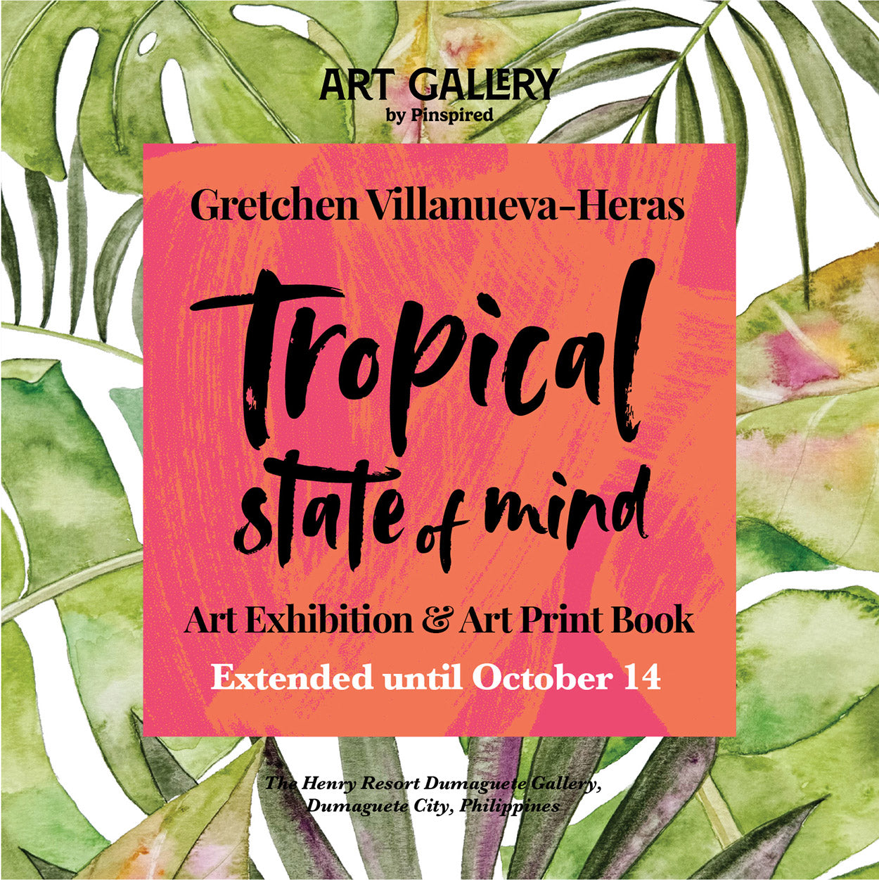 Gretchenswater, Bais City, Artwork, Watercolor, exhibition, original, Filipino house, Palms, Filipino, artist, art Philippines, Negros Oriental, Dumaguete art scene, Pinspired Art Souvenirs, The Henry Resort, buy original artwork, catalogue, art gallery, organic, leafs, simple, minimalist, Tropical State of Mind