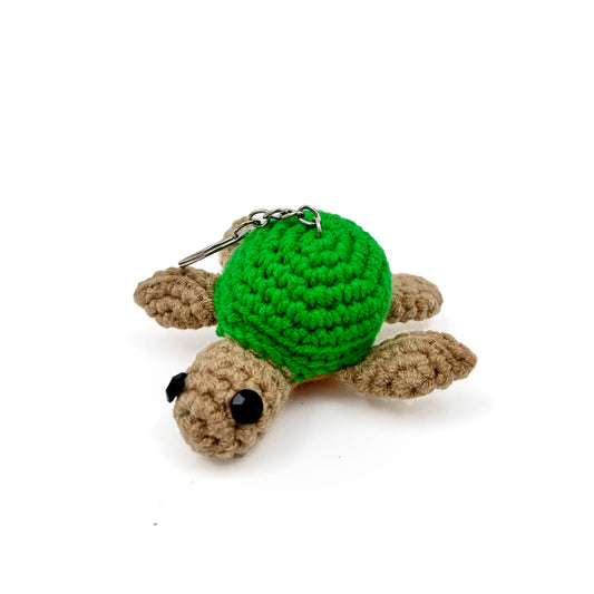Sea Turtle Crochet Keychain