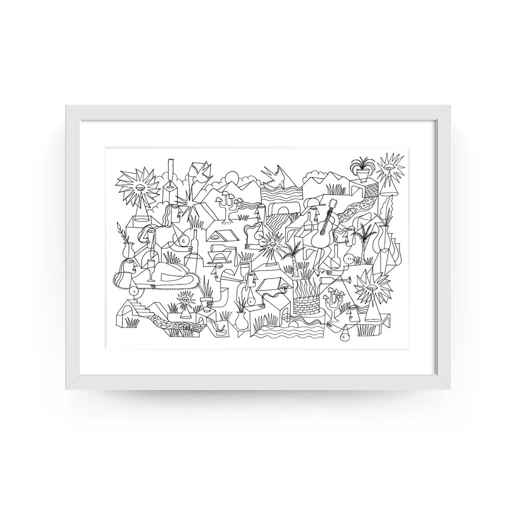 Dumaguete, Pinspired Art Souvenirs, art exhibition, exhibit, limited edition, wall decor, decoration, abstract, Deadlocks, Filipino, art scene, Filipino artist, contemporary, surrealist, line work, minimalist
