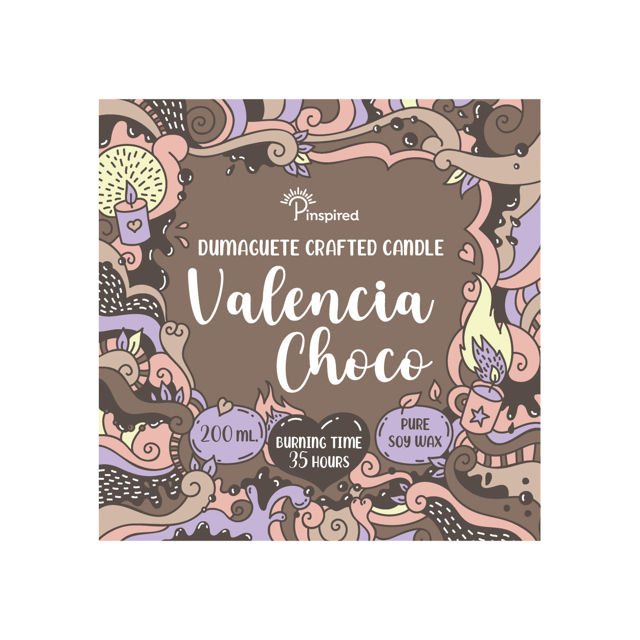 Valencia 巧克力大豆蠟天然精製蠟燭 150ml