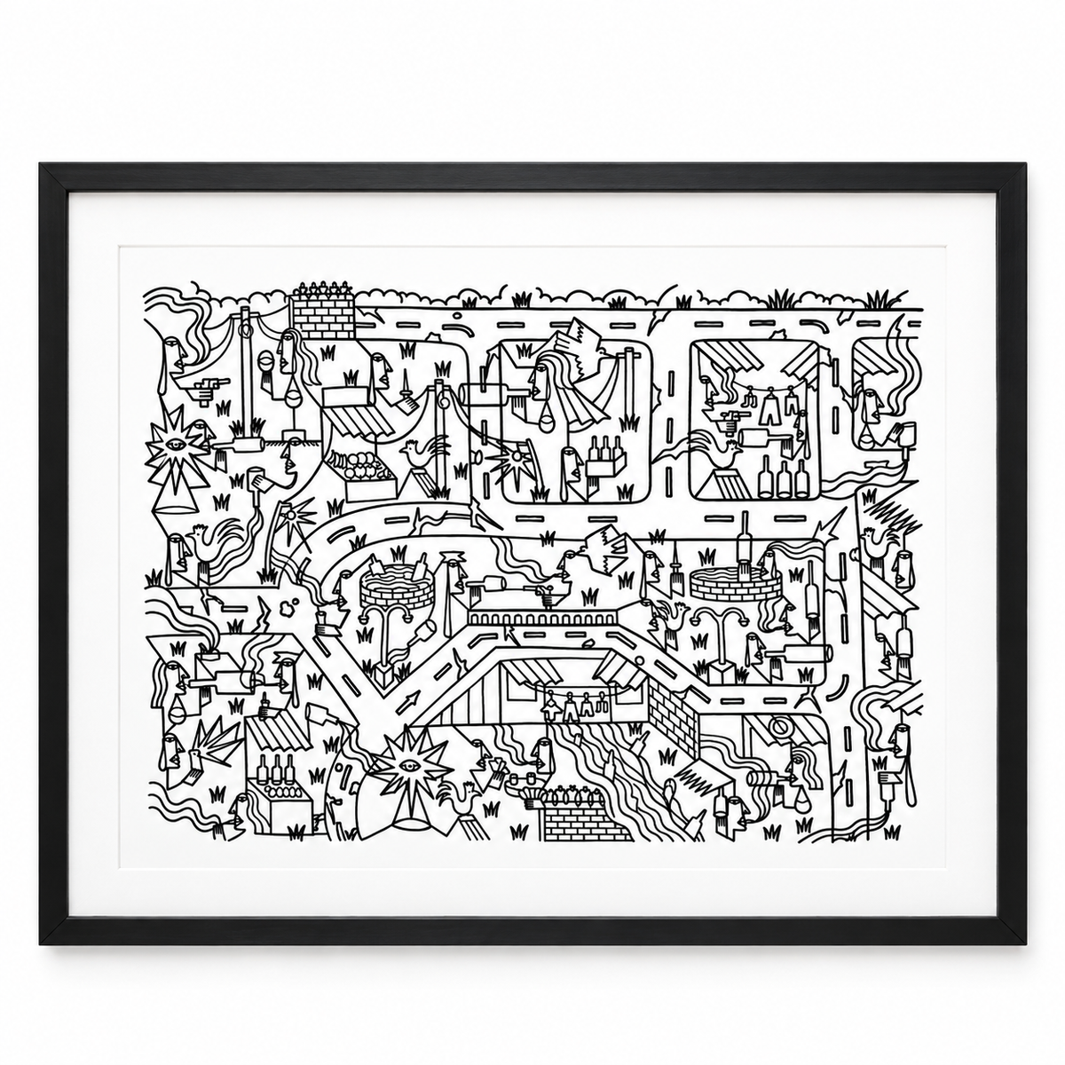 Dumaguete, Pinspired Art Souvenirs, art exhibition, exhibit, limited edition, wall decor, decoration, abstract, Deadlocks, Filipino, art scene, Filipino artist, contemporary, surrealist, line work, minimalist