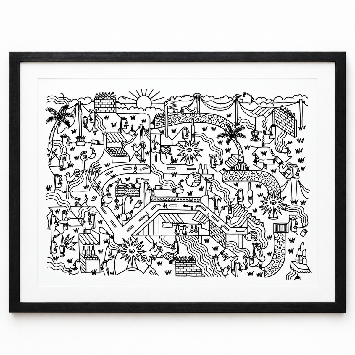 Dumaguete, Pinspired Art Souvenirs, art exhibition, exhibit, limited edition, wall decor, decoration, abstract, Deadlocks, Filipino, art scene, Filipino artist, contemporary, surrealist, line work, minimalist