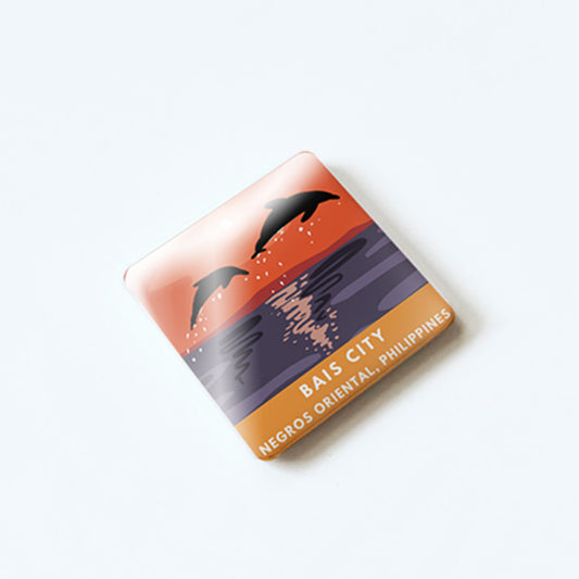 Filipino souvenirs, Dumaguete gifts, art magnets, collectible fridge magnets, local Filipino art, Kat Banay, Dumaguete City, Watercolor, Illustration, artist, Negros Oriental, Pinspired Art Souvenirs, cute, souvenir, gift, travel, tour, tourist, line art, Bais, Dolphin watching