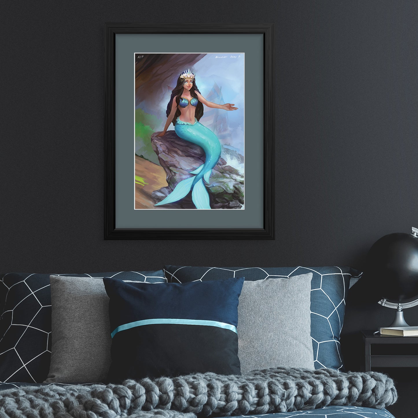 Philippine mythology mythical creature supernatural pinoy legend art fantasy myth spirit collectible mail postcrossing sea underwater aquatic mermaid Bicol Visayas Engkanto Bantay Tubig Magindara