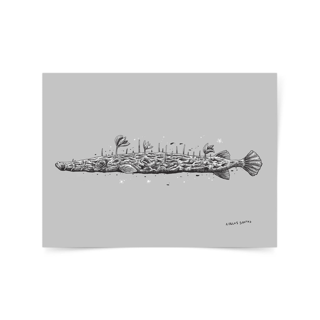 Trumpetfish Art print by Angelo Delos Santos