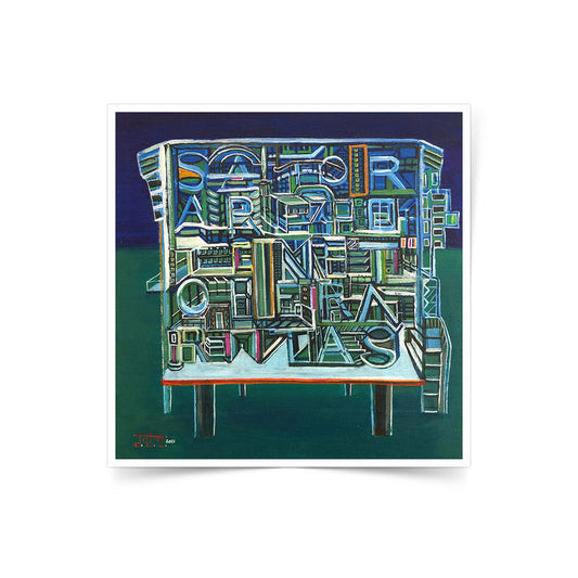 Letras y figuras: SATOR square Limited Edition Art Print by Totem Saa
