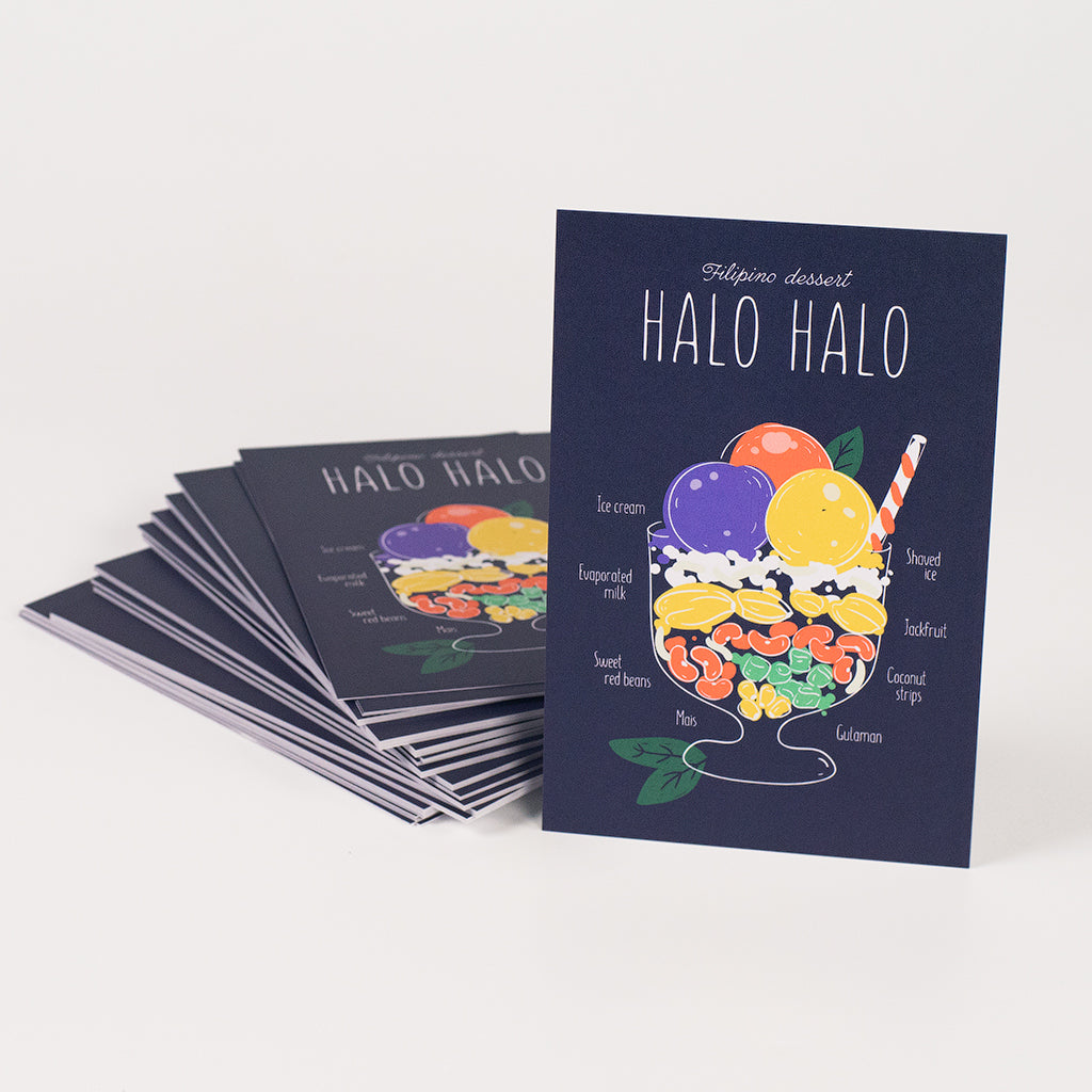 Philippine Dessert Halo-Halo Postcard