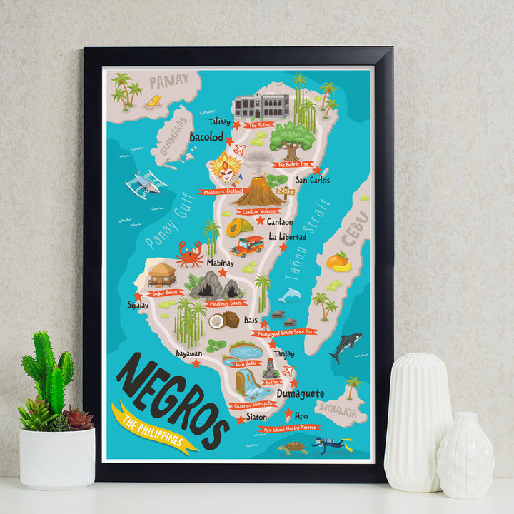 Map poster – Pinspired Art Souvenirs