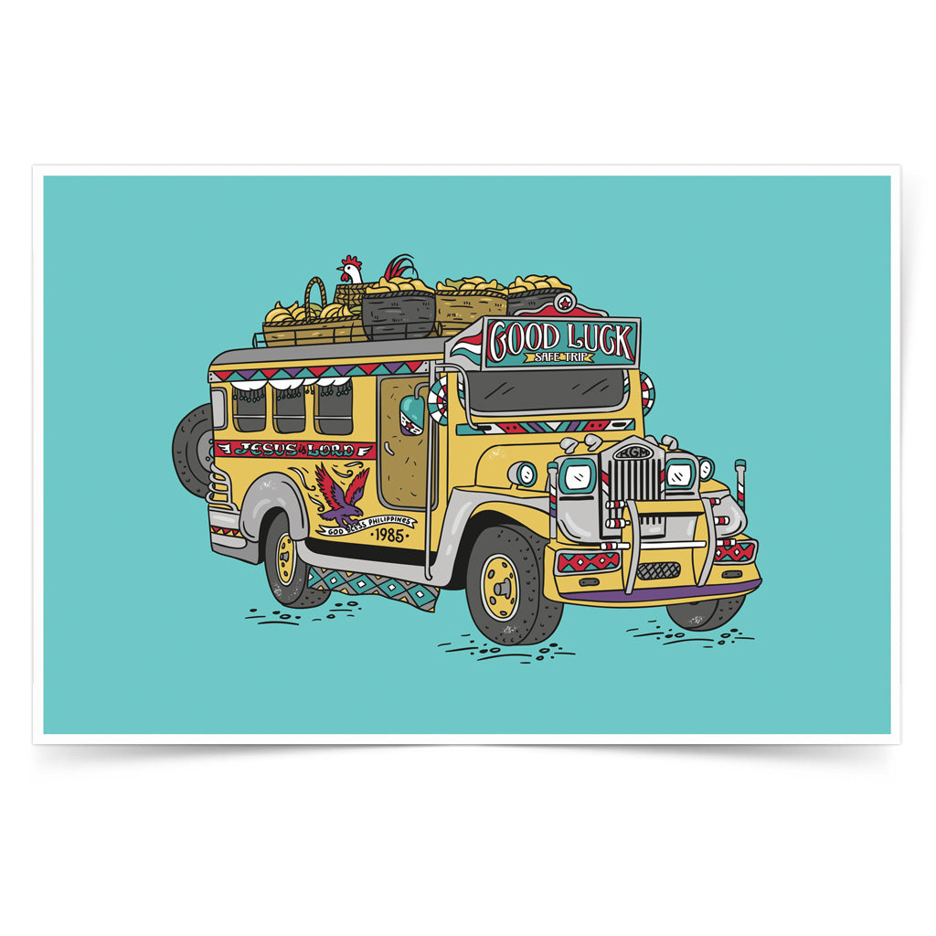 jeepney filipino transport transportation illustration fun Philippines local outline Pinspired artist Dumaguete