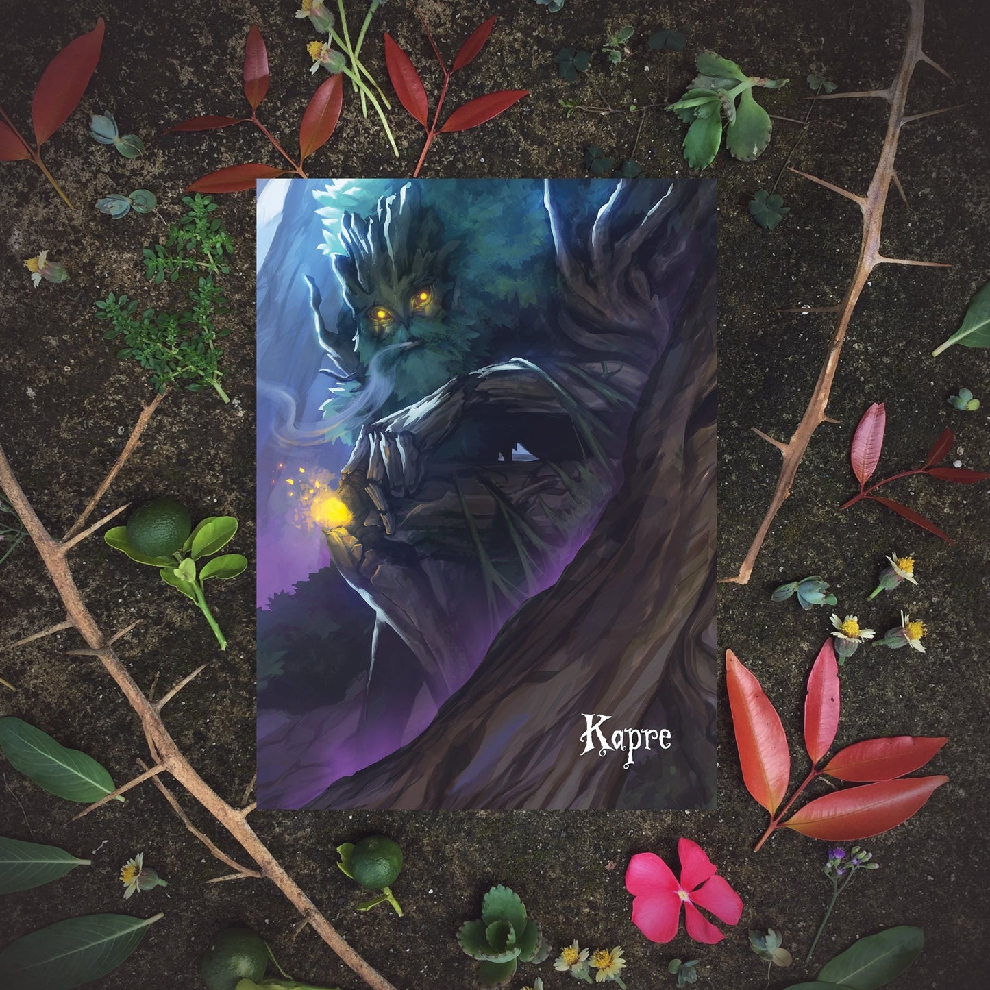 Philippine mythology mythical creature supernatural pinoy legend art fantasy myth spirit collectible mail postcrossing tree giant kafir agtà banyan