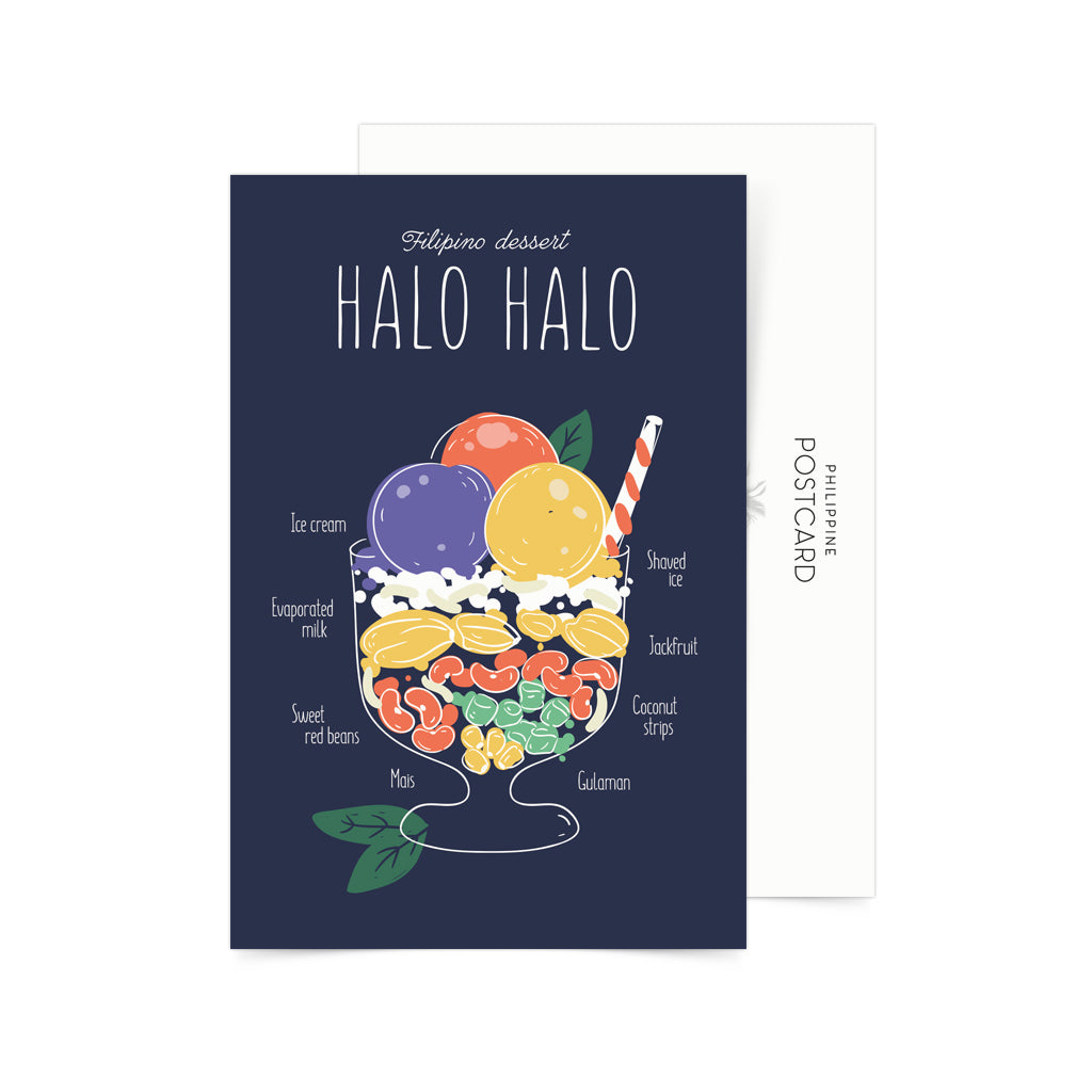Philippine Dessert Halo-Halo Postcard