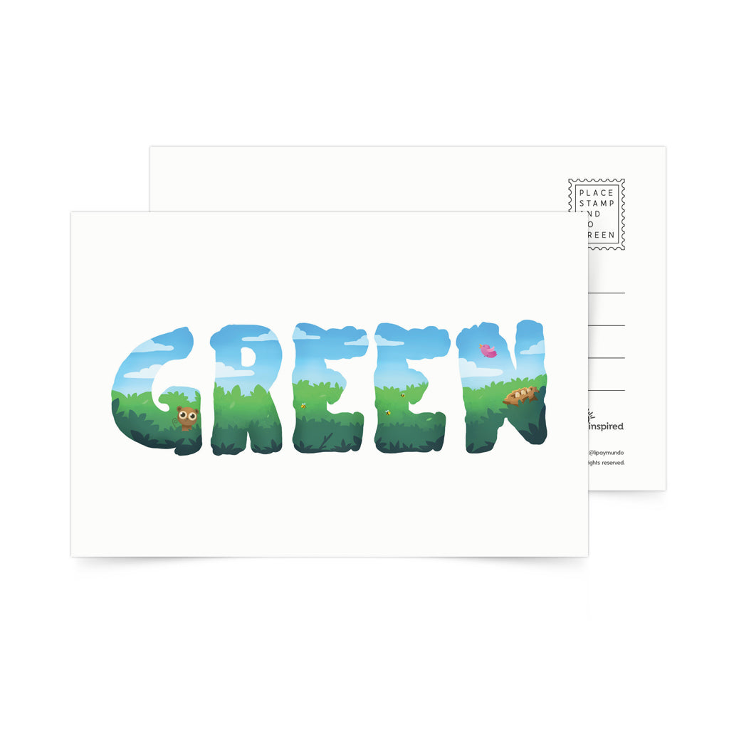 Green Forest Postcard – Pinspired Art Souvenirs