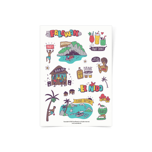 Travel Palawan Sticker Sheet