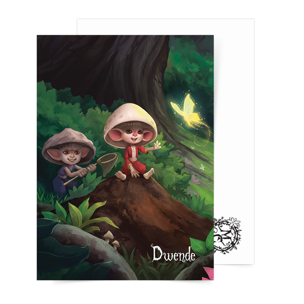 Philippine mythology mythical creature supernatural pinoy legend art fantasy myth spirit nature collectible mail postcrossing Folklore Duende tabi tabi po goblin elf ghost dwarf forest 